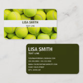 Carte De Visite Entraîneur de tennis (Devant / Derrière)