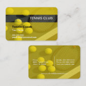 Carte de visite entraîneur de tennis (Devant / Derrière)