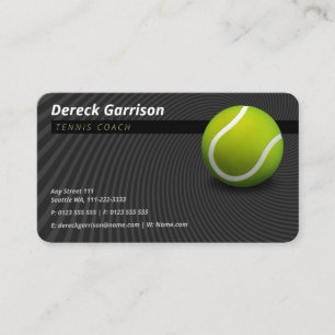 Carte De Visite Entraîneur de tennis Leçons de pratique de for