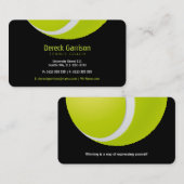 Carte De Visite Entraîneur de tennis | Leçons de pratique de forma (Devant / Derrière)