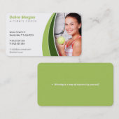 Carte De Visite Entraîneur de tennis | Leçons de pratique de forma (Devant / Derrière)