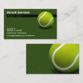 Carte De Visite Entraîneur de tennis | Leçons de pratique de forma (Devant / Derrière)