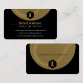 Carte De Visite Entraîneur de tennis | Leçons de pratique de forma (Devant / Derrière)