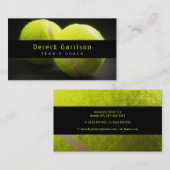 Carte De Visite Entraîneur de tennis | Leçons de pratique de forma (Devant / Derrière)