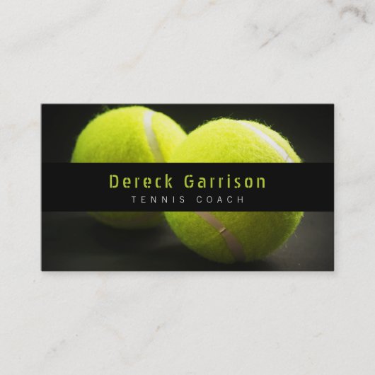 Carte De Visite Entraîneur de tennis | Leçons de pratique de forma (Devant)