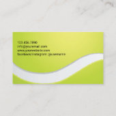 Carte De Visite Entraîneur de tennis Professeur Sport (Dos)