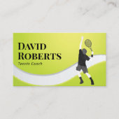 Carte De Visite Entraîneur de tennis Professeur Sport (Devant)