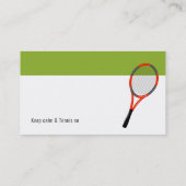 Carte De Visite Entraîneur de tennis professionnel | Master Sport (Dos)