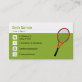 Carte De Visite Entraîneur de tennis professionnel | Master Sport (Devant)