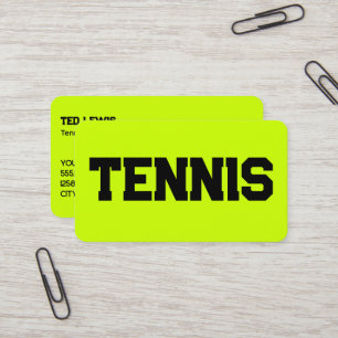 Carte De Visite Entraîneur de tennis QR