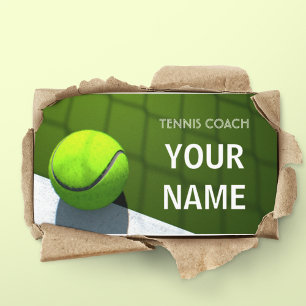 Carte De Visite Entraîneur de tennis Sports Instructeur profession