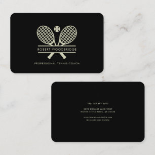 Carte De Visite Entraîneur de Tennis sur Gazon Personnalisé