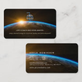 Carte De Visite Entraîneur de vie de Reiki - Univers (Devant / Derrière)