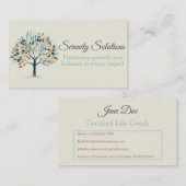 Carte De Visite Entraîneur de vie élégant (Devant / Derrière)