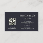 Carte De Visite Entraîneur de vie féminine 3D Moon (Dos)