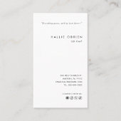 Carte De Visite Entraîneur de vie professionnelle sur mesure minim (Devant)