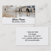 Carte De Visite Entraîneur de volley-ball (Devant / Derrière)