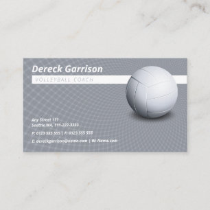 Carte De Visite Entraîneur de volley-ball Leçons de pratique d