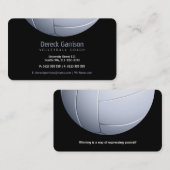 Carte De Visite Entraîneur de volley-ball | Leçons de pratique de  (Devant / Derrière)