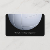 Carte De Visite Entraîneur de volley-ball | Leçons de pratique de  (Dos)