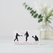 Carte De Visite Entraîneur d'entraîneur de base-ball (Debout devant)