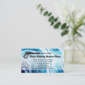 Carte De Visite Entraîneur d'ondulation de pression de lavage Bleu (Debout devant)