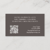 Carte De Visite Entraîneur En Grooming De Chiens Assis À Pied (Dos)