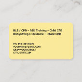 Carte De Visite Entraîneur en RCR (Dos)