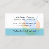 Carte De Visite Entraîneur en santé et nutrition (Dos)