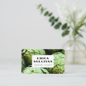 Carte De Visite Entraîneur en santé nutritionniste Chef Vegan Arti (Debout devant)