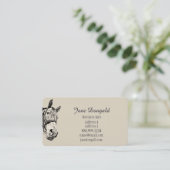 Carte De Visite Entraîneur équestre (Debout devant)