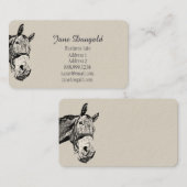 Carte De Visite Entraîneur équestre (Devant / Derrière)