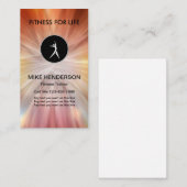Carte De Visite Entraîneur et entraîneur modernes de forme (Devant / Derrière)