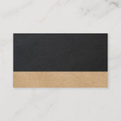 Carte De Visite Entraîneur Fitness | Logo Santé | Cuir (Dos)