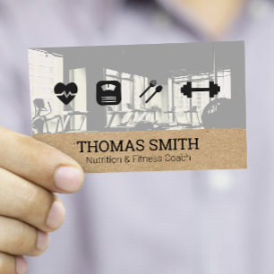 Carte De Visite Entraîneur Fitness   Nutritionniste   Formateur pe