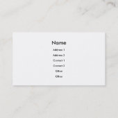 Carte De Visite Entraîneur/haltérophile (Dos)