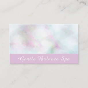 Carte De Visite Entraîneur holistique en pastel blanc de la vie d