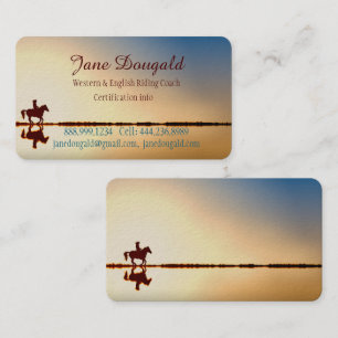 Carte De Visite Entraîneur instructeur d'équitation sur mesure