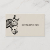 Carte De Visite Entraîneur instructeur d'équitation sur mesure (Dos)