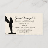 Carte De Visite Entraîneur instructeur d'équitation sur mesure (Devant)