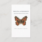 Carte De Visite Entraîneur minimal de vie papillon (Dos)