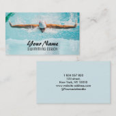 Carte De Visite Entraîneur nageur (Devant / Derrière)