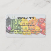 Carte De Visite Entraîneur nutritionnel bilingue (Devant)