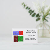 Carte De Visite Entraîneur personnel (Debout devant)