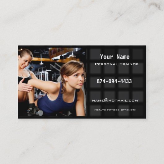 Carte De Visite Entraîneur personnel (Devant)