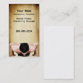 Carte De Visite Entraîneur personnel (Devant / Derrière)