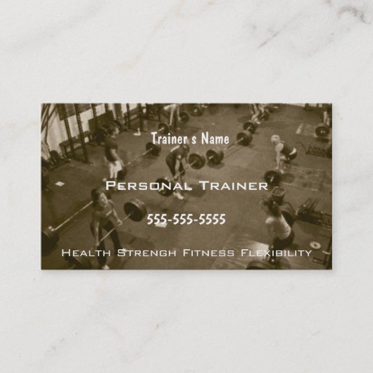 Carte De Visite Entraîneur personnel (Devant)