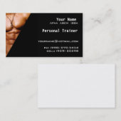 Carte De Visite Entraîneur personnel (Devant / Derrière)