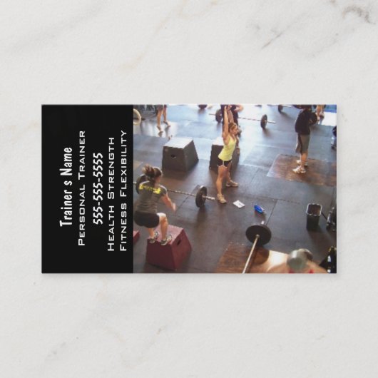 Carte De Visite Entraîneur personnel (Devant)