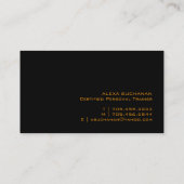 Carte De Visite Entraîneur personnel certifié (Dos)